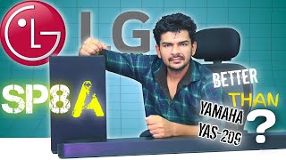 LG SP8A Dolby Atmos 440W detailed review vs Yamaha yas 209  ⚡best Soundbar under 30000 [upl. by Higgins]