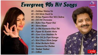 Best Of Alka Yagnik And Udit Narayan Songs  Evergreen 90s Romantic Songs bollywood 90severgreen [upl. by Orran595]