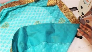 சேலை False தைப்பது எப்படி  How To Stitch Saree False [upl. by Enialedam]