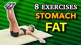 8 Best Exercises To Shrink Stomach Fat Fast [upl. by Lundgren]