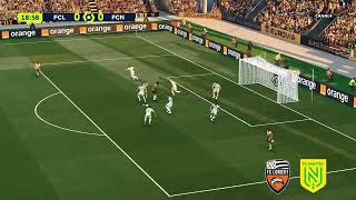 Lorient vs Nantes Résumé Buts  Ligue 1 202324  PES 21 [upl. by Nnylhsa327]