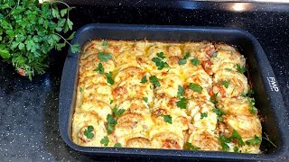 Tavë me Patate dhe Beshamel  Casserole with Potatoes and Béchamel Sauce [upl. by Naes]