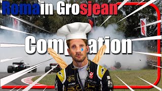 Romain Grosjean Meme Crash Compilation [upl. by Carilyn]