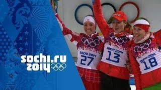 Biathlon  Womens 15km Individual  Darya Domracheva Wins Gold  Sochi 2014 Winter Olympics [upl. by Ruthie]