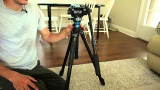 REVIEWBenro s6 tripod compared to manfrotto 502 [upl. by Errick]