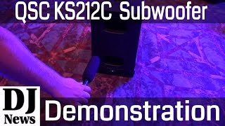 QSC KS212C DJ Subwoofer With Cardioid Bass Directional Pattern  Disc Jockey News [upl. by Samaria39]