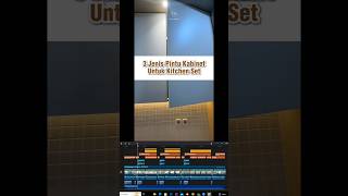 🔥TIMELINE JENIS PINTU KABINET🔥KITCHEN SET  CAPCUT 2024 [upl. by Eislehc]