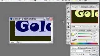 Create a Gold Text Effect in Photoshop CS3 [upl. by Charlene619]