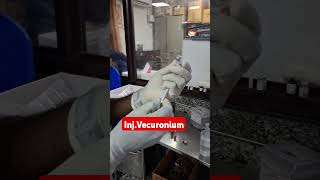 injection vecuronium bromide nursingofficer hospital mbbs injection vecuronium [upl. by Ahsinid]