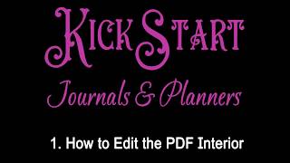 1 How to edit the PDF Planner [upl. by Darci]