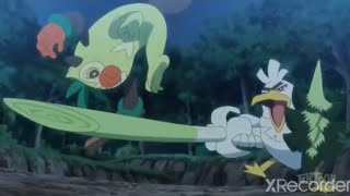 Ash and Goh training a wild Thwackey in Pokemon Ultimate Journeys [upl. by Paz]