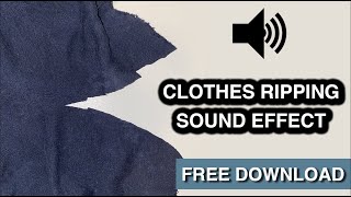 Clothes Ripping Sound Effect [upl. by Anyal]