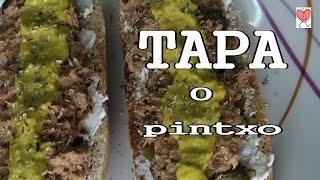 TAPA O PINTXO DE ATUN CON SOJA Y MOSTAZA CON QUESO BLANCO rico fácil rápido y diferente de julio [upl. by Chaudoin]