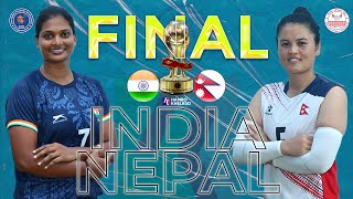 FINAL  India vs Nepal  CAVA Womens Nations League 2024  भारत विरुद्ध नेपाल  फाइनल [upl. by Enileoj23]