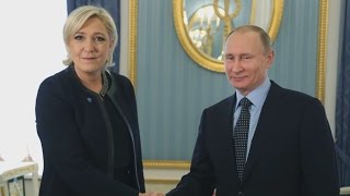 Vladimir Putin hosts Marine Le Pen in Moscow [upl. by Armbruster]