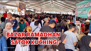 BAZAR RAMADHAN SATOK KUCHING 2024 travel sarawak bazarramadhan [upl. by Lamahj549]