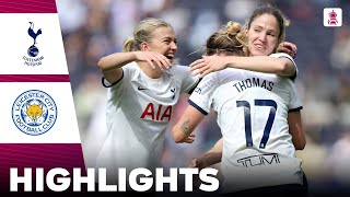 Tottenham vs Leicester City  What a Game  Highlights  Adobe Womens FA Cup Semi Final 14042024 [upl. by Ezzo101]