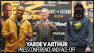 Anthony Yarde v Lyndon Arthur Full final press conference including fighters facing off [upl. by Sparhawk]