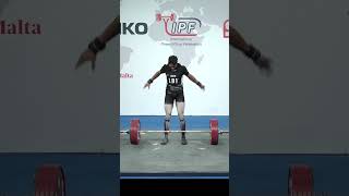 World SubJunior Record Deadlift with 270 kg by Mohamed Elnamawi LBA in 66kg class [upl. by Aryek]