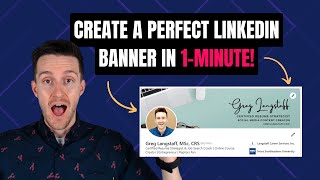 How to Create the Perfect LinkedIn Banner in 1 Minute example [upl. by Kcirdot937]