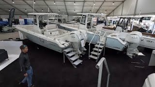 2024 MIAMI BOAT SHOW ALL CENTER CONSOLES WALKTHRU [upl. by Genesia]