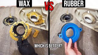 How To Replace A Toilet Wax Seal OR Rubber Toilet Seal On A Toilet Flange To STOP Toilet Leaks [upl. by Becky363]