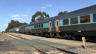 Standard Gauge Trains Victoria  XPT service departs Benalla for Melbourne  16012011 [upl. by Morena]