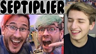 Cute Septiplier Moments Reaction Part 4  jacksepticeye and Markiplier Super Compilation Reaction [upl. by Gnohc]