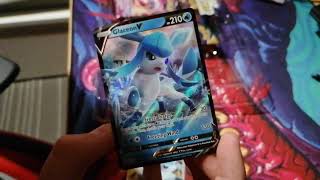 Glaceon Vstar package unboxing [upl. by Benedick]