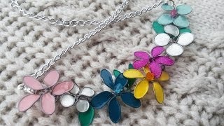 TUTORIAL COLLANA con FIORI di SMALTO per unghie [upl. by Legnaros921]