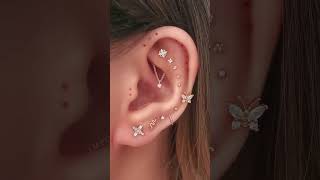 Tribal Stacked Multiple Ear Piercing Curation Ideas for Women [upl. by Avilo]