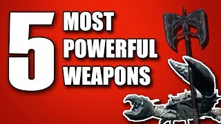 TOP 5 MOST POWERFUL WEAPONS IN SKYRIM [upl. by Netsryk]