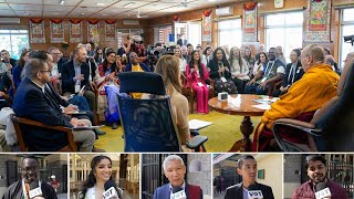 His Holiness the Dalai Lama meets with young leaders taking part in the Dalai Lama fellows program [upl. by Penrose]