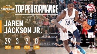 Jaren Jackson Jr Scores 29 pts In 2018 NBA Summer League Debut [upl. by Althee]