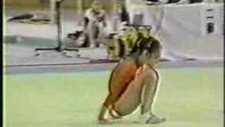 Li Li  1991 World Sports Fair EF  Floor Exercise [upl. by Laenej]