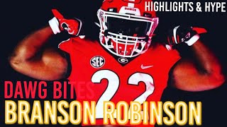 BRANSON ROBINSON 2022 HIGHLIGHTS GEORGIA BULLDOGS RB [upl. by Snebur]