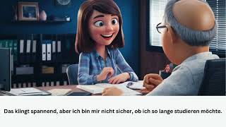 Deutsch lernen quotStudium oder Ausbildung  Beratungsgespräch mit Herrn Meierquot [upl. by Portia]