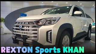 The New Rexton SPORTS KHAN 2022 Exterior First LookBIGGEST pickup truck [upl. by Leumhs179]