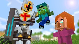 Zombie vs Villager Life  Craftronix Minecraft Animation [upl. by Irtak]