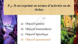 Types des objectifs 31 QCM [upl. by Arten]