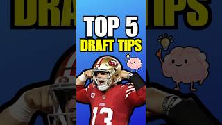 TOP 5 DRAFT TIPS for 2024 Fantasy Football 🔥 [upl. by Rosenblum665]