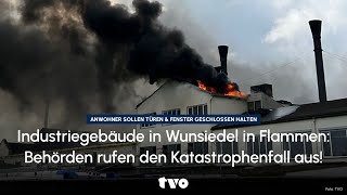 Katastrophenfall nach Großfeuer in Wunsiedel Über 500 Einsatzkräfte kämpfen gegen Flammen amp Rauch [upl. by Regor609]