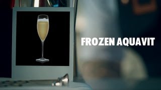 FROZEN AQUAVIT DRINK RECIPE  HOW TO MIX [upl. by Rickard]