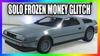 Erklärung SOLO Frozen Money Glitch in GTA Online Only PS4 Version [upl. by Araet]