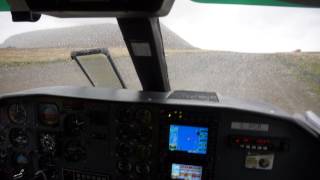 Landing at Foula Island gravel airstrip Shetland Rain Crosswind Fog everything a pilot asks for [upl. by Iggie]