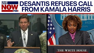 Hurricane Milton Florida Gov Ron DeSantis refuses call from VP Kamala Harris  LiveNOW from FOX [upl. by Gavin]