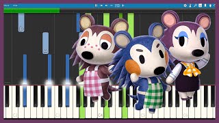 Animal Crossing City Folk Able Sisters PIANO TUTORIAL  SHEET MUSIC [upl. by Uhile]