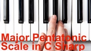 Major Pentatonic Scale C Sharp D Flat  Keyboard Lessons [upl. by Otanod]