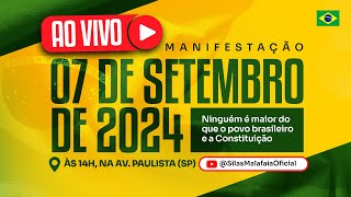 Ao vivo Manifestação de 7 de setembro de 2024 na AvPaulista [upl. by Weitman]