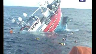 Lerwick Lifeboat Rescue Fishermen From Sinking Trawler Near Shetland Islands [upl. by Centonze]